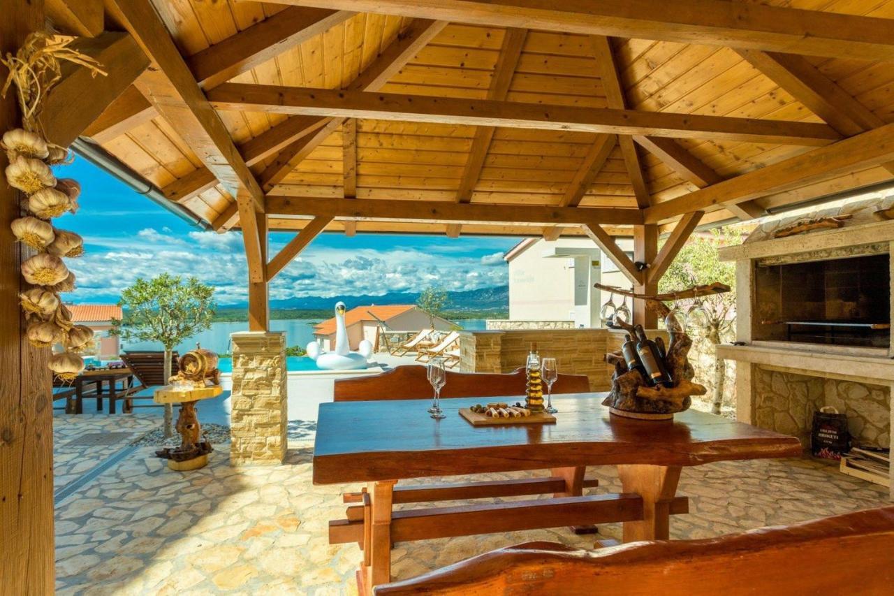 Luxury Villa Allen With Pool Klimno Habitación foto